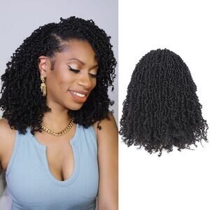 Toyotress Yanky Twist Crochet Hair - 12 Inch 8 Packs Passion Twist Crochet